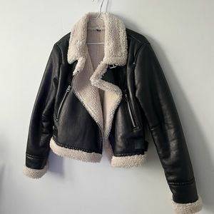Faux leather jacket